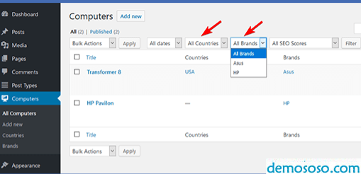 wordpress后台文章过滤插件 Admin Taxonomy Filter