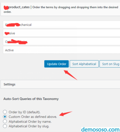 wordpress分类排序插件custom-taxonomy-order-ne