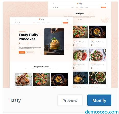 elementor和blocksy建站源码 - tasty 美食 主题